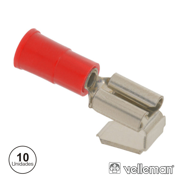 Conjunto De 10 Terminais Vermelhos 6.35Mm - Tauu.pt