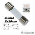 Fusível 5X20 Fusão Lenta 0,125A (10X) Velleman - Tauu,pt