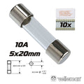 Fusível 5X20 Fusão Lenta 10A (10X) Velleman - Tauu.pt