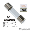 Fusível 5X20 Fusão Lenta 4A (10X) Velleman - Tauu,pt