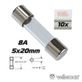 Fusível 5X20 Fusão Lenta 8A (10X) Velleman - Tauu,pt