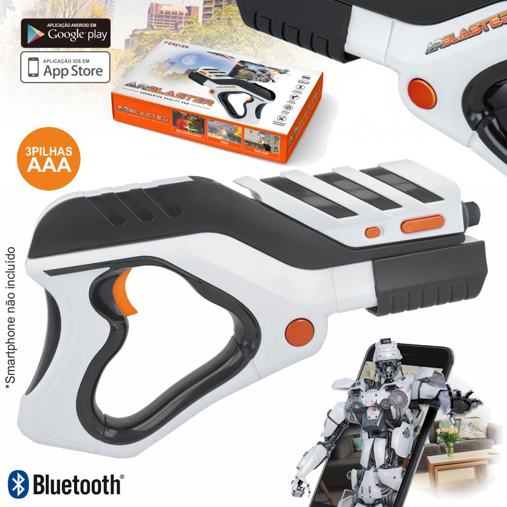 Pistola De Realidade Aumentada P/ Smartphone Bt Pilhas - Tauu.pt