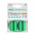 Pilha Recarregável Aa 1,2V 2600Ma 4X Blister Green Cell - Tauu,pt