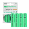 Pilha Recarregável Aa 1,2V 2000Ma 4X Blister Green Cell - Tauu,pt