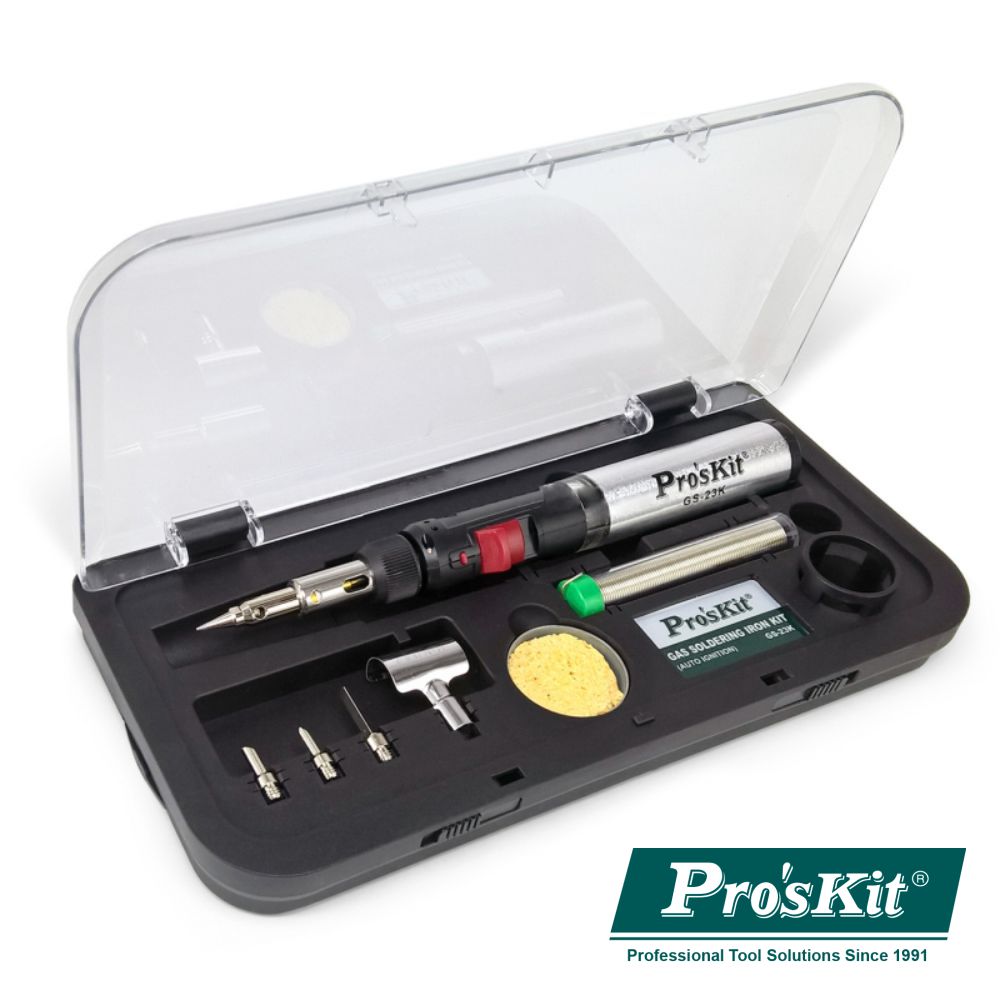 Ferro De Soldar A Gás C/ Kit Auto Ignição Proskit - Tauu.pt