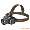 Lanterna De Cabeça 15W 700Lm Ip43 Zoom Superfire - Tauu,pt