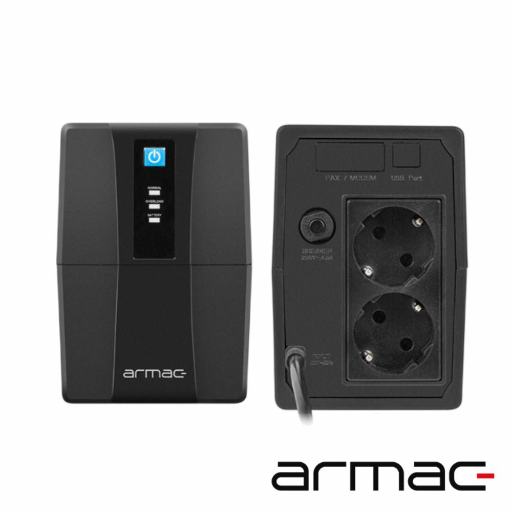 Ups Interativa Led 650Va 390W 2Xschuko Armac - Tauu.pt