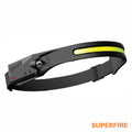 Lanterna De Cabeça 2W 200Lm C/ Sensor Movimentos Superfire - Tauu,pt