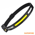 Lanterna De Cabeça 5W 625Lm C/ Sensor Movimento Superfire - Tauu,pt