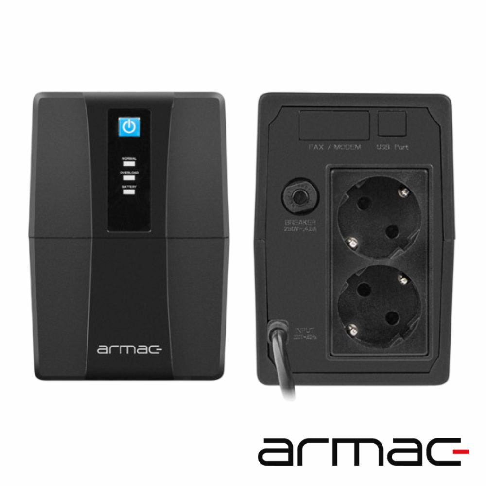 Ups Interativa 850Va 480W 230V 2Xschuko Armac - Tauu,pt