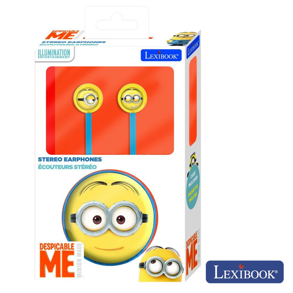 Auscultadores C/ Fios Stereo Mic Minions Lexibook - Tauu.pt