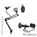 Suporte Mesa P/ Microfone C/ Filtro Acustico Velleman - Tauu.pt