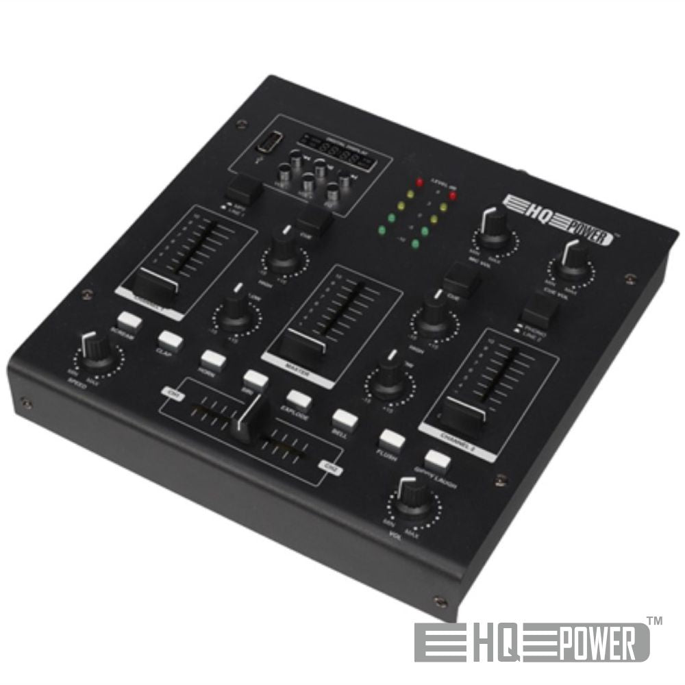 Mesa De Mistura 2 Canais 3 Entradas Usb/Rec/Fx Hqpower - Tauu,pt