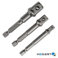 Conjunto De 3 Adaptadores P/ Bit Chave Caixa Hogert - Tauu,pt