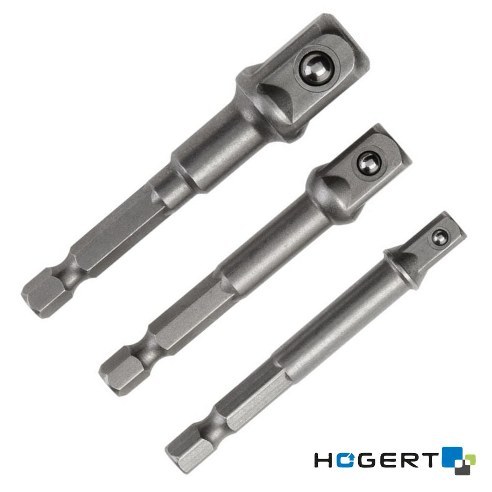 Conjunto De 3 Adaptadores P/ Bit Chave Caixa Hogert - Tauu,pt