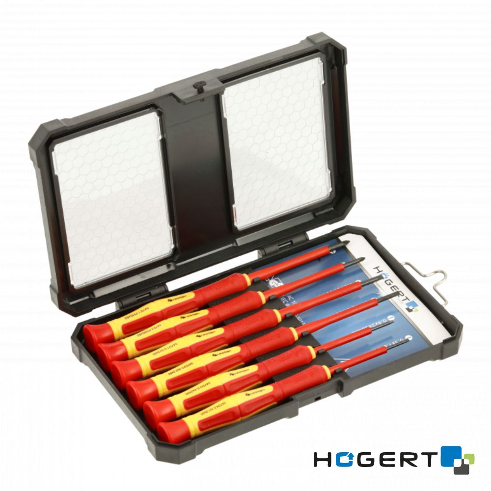 Conjunto De 6 Chaves De Precisão Vde 1000V Hogert - Tauu.pt