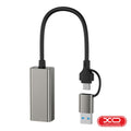 Cabo Adaptador Usb-A/Usb-C P/ Rj45 1000Mbps Xo - Tauu,pt