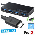 Hub Usb-C 3,0 C/ 4 Portas Usb Prok - Tauu,pt