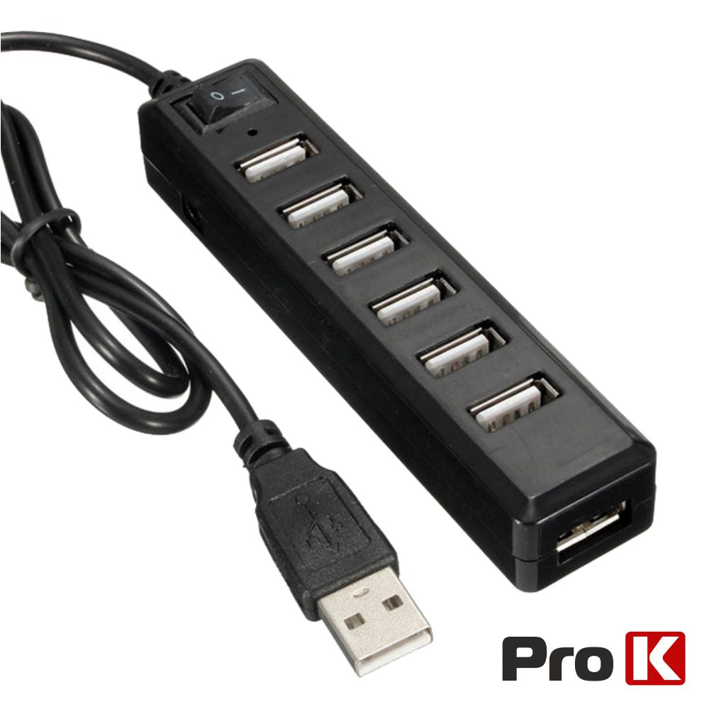 Hub Usb2.0 C/ 7 Portas Prok - Tauu.pt