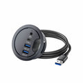 Hub 2X Usb-A 3.0 1X Usb-C 1X Jack De Encastre - Tauu.pt
