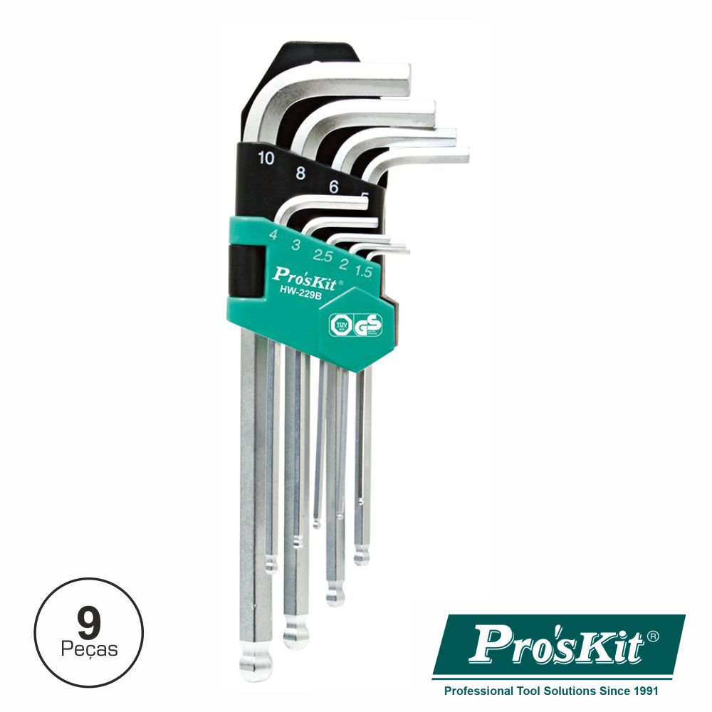 Conjunto De 9 Chaves Hexagonais Proskit - Tauu,pt