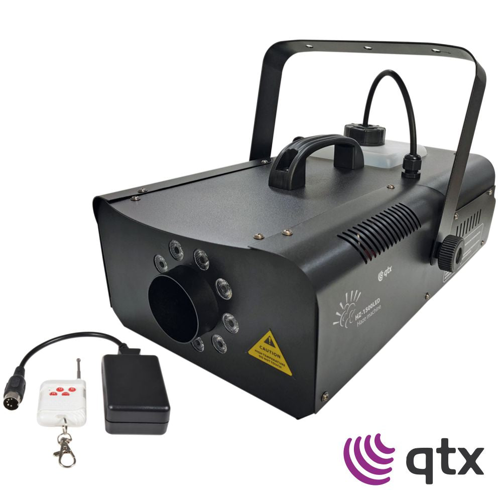 Máquina De Fumos 1500W Led Dmx C/ Comando Qtx - Tauu.pt