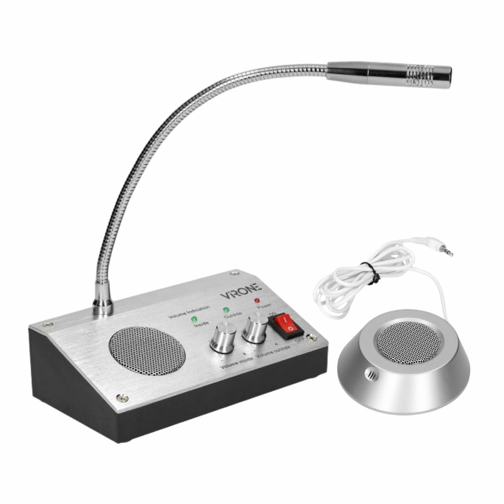 Microfone C/ Intercomunicador Bi-Direcional P/ Vidro - Tauu.pt