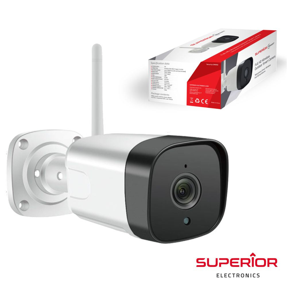 Câmara Exterior Wifi Ip Full Hd C/ Visão Noturna - Tauu,pt