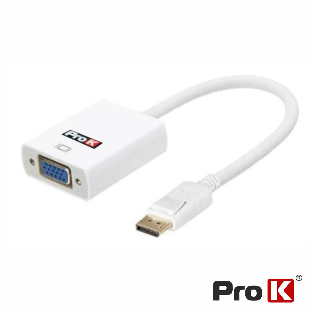 Cabo Displayport Macho / Vga Fêmea Prok - Tauu.pt