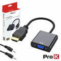 Adaptador Hdmi -> Vga C/Audio Prok - Tauu,pt