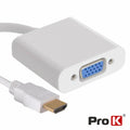 Adaptador Hdmi -> Vga Branco Prok - Tauu,pt