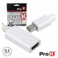 Adaptador Mini Displayport Macho / Hdmi Fêmea Prok - Tauu.pt