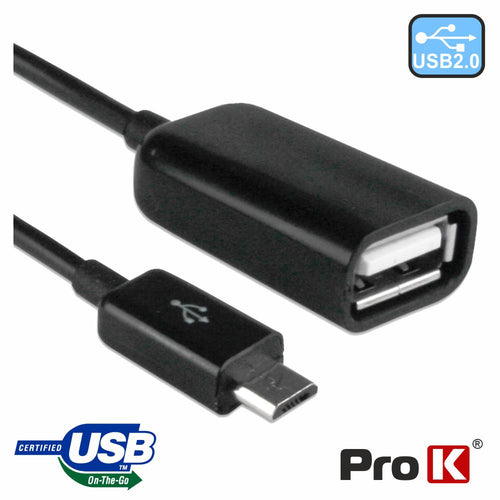 Adaptador Usb-A 2.0 Fêmea / Micro Usb-B Macho Otg - Tauu.pt