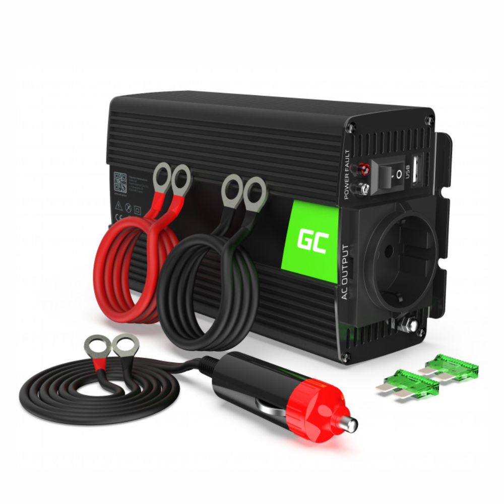 Conversor 12V-230V 500W Onda Modificada Green Cell - Tauu,pt
