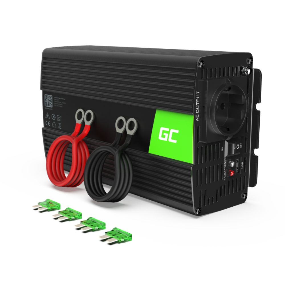 Conversor 12V-230V 1000W Onda Modificada Green Cell - Tauu,pt