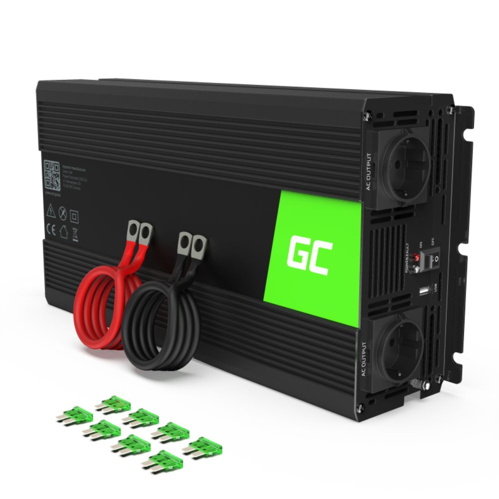 Conversor 12V-230V 1500W Onda Pura Green Cell - Tauu,pt