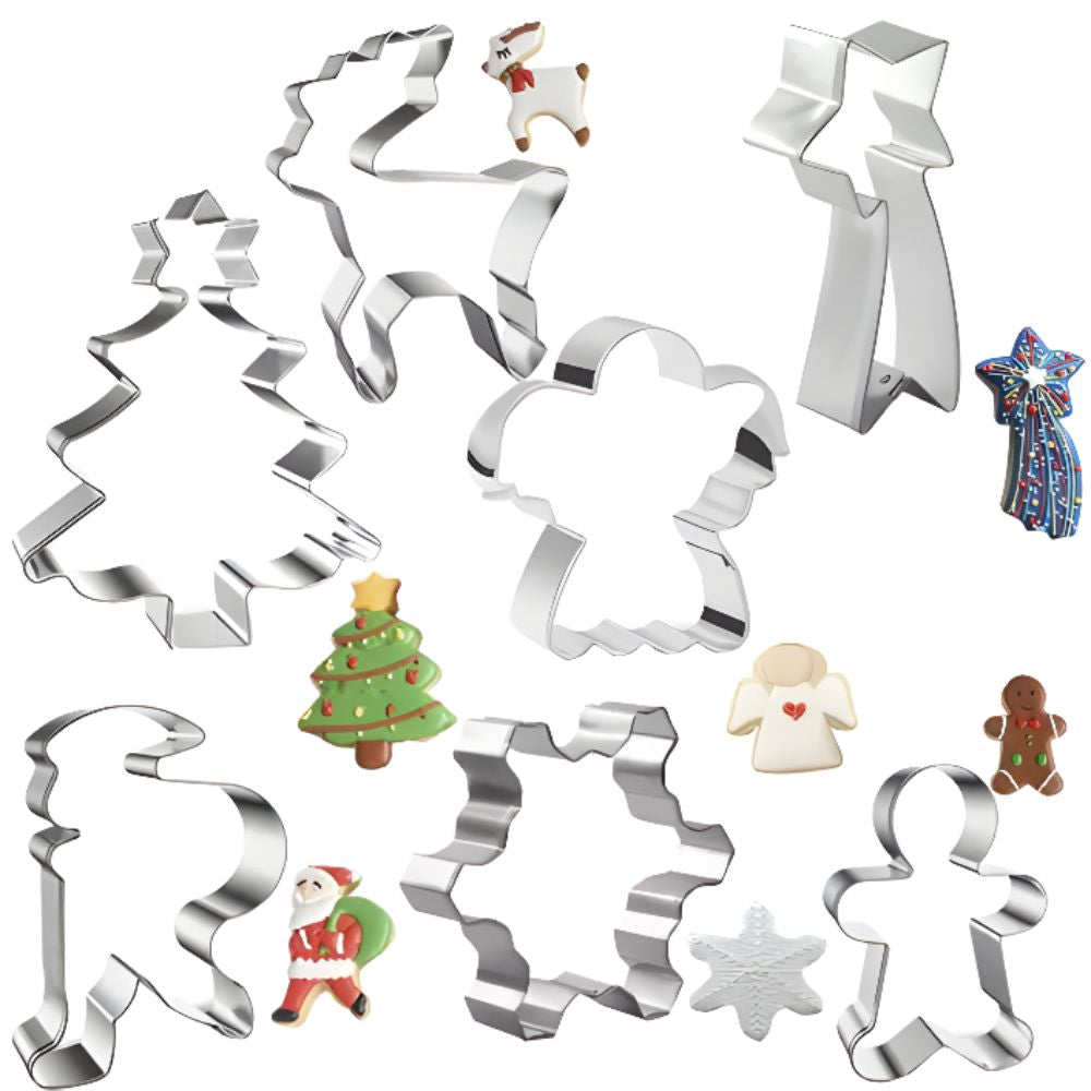 Conjunto 7 Formas De Natal P/ Bolachas/Biscoitos - Tauu,pt