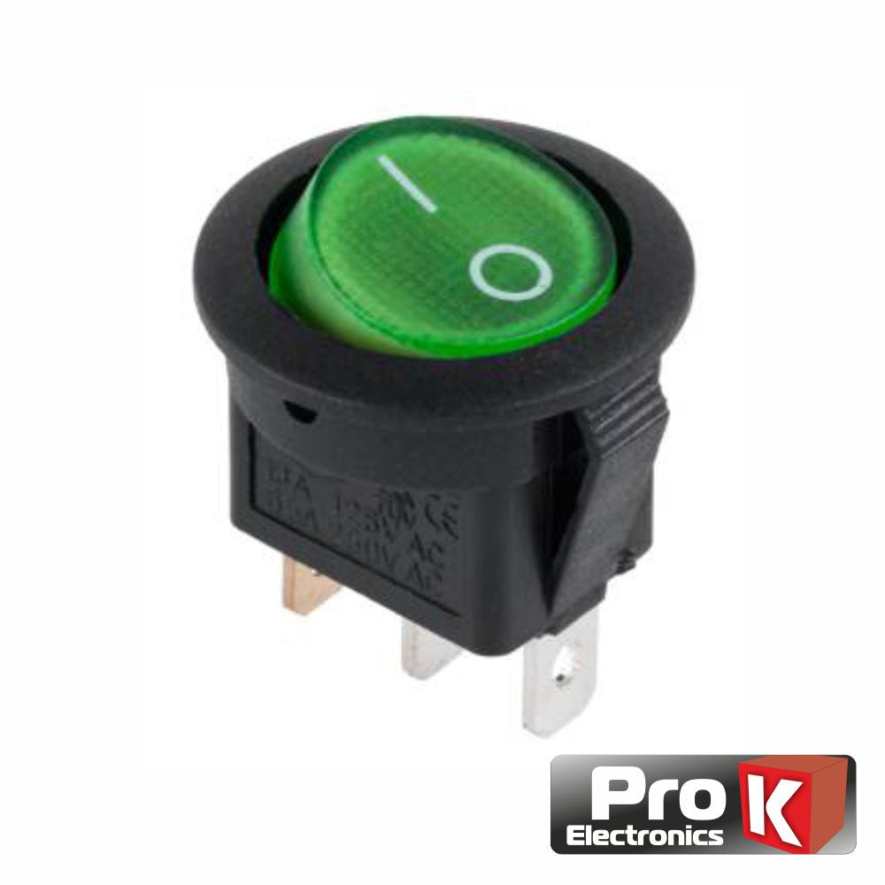 Interruptor Basculante C/ Luz 16A-250V Spst On-Off 25X Prok - Tauu,pt
