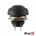 Interruptor Pressão Redondo 0,5A-250Vac Preto 12Mm Ip65 - Tauu,pt