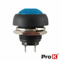 Interruptor Pressão Redondo 0,5A-250Vac Azul 12Mm Ip65 - Tauu,pt