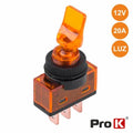 Interruptor Alavanca On-Off 20A/12V Luminoso Laranja Prok - Tauu,pt