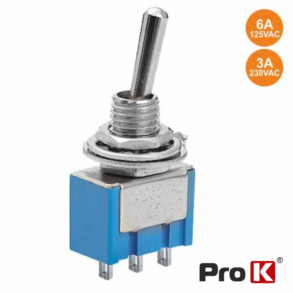 Interruptor Alavanca Miniatura On-Off-On Prok - Tauu,pt