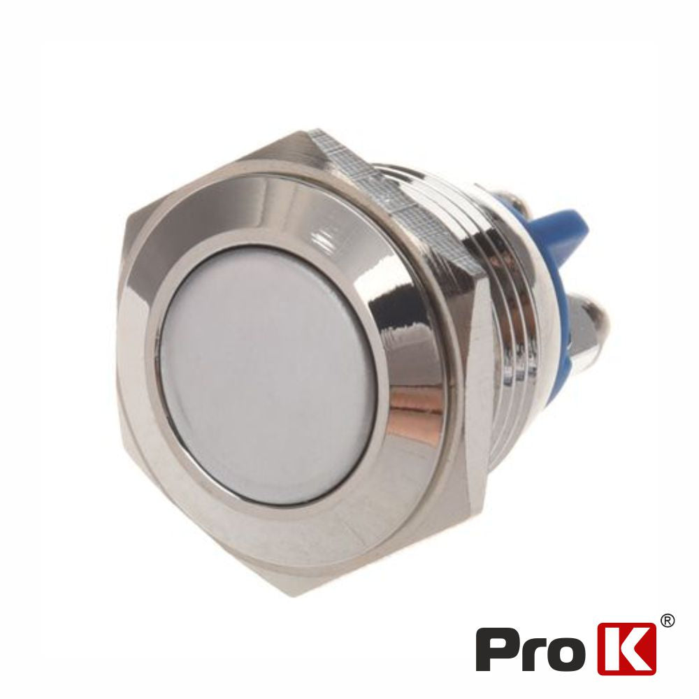 Comutador Pulsador Redondo Ip65 230V Off/ (On) N.A Prok - Tauu.pt