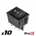 Interruptor Basculante 15A-250V Dp3T (On)-Off-(On) Prok - Tauu,pt