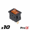 Interruptor Basculante 15A-12V Spst On-Off 10X Laranja Prok - Tauu,pt