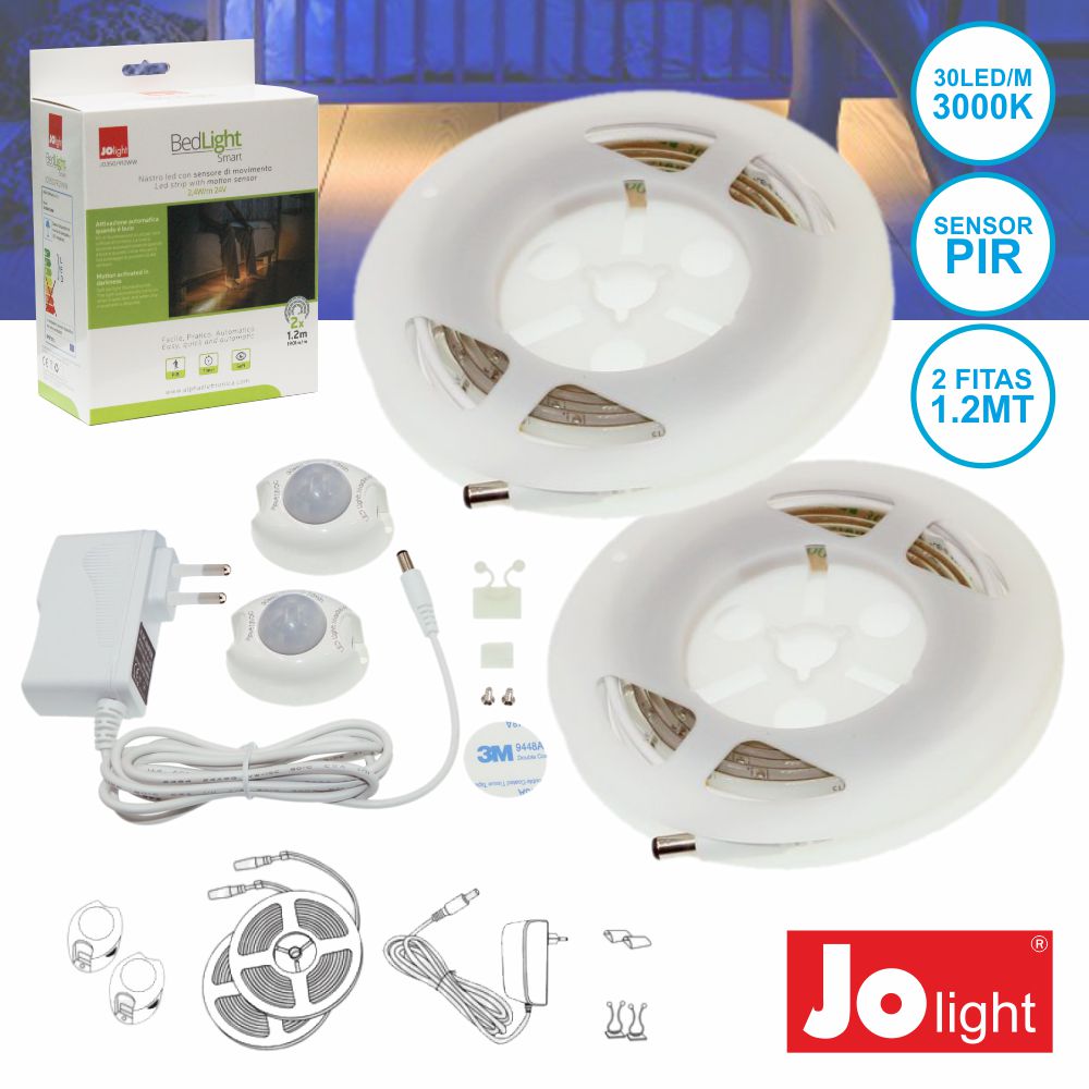 Kit Fita Leds C/Sensores E Alimentador Jolight - Tauu.pt