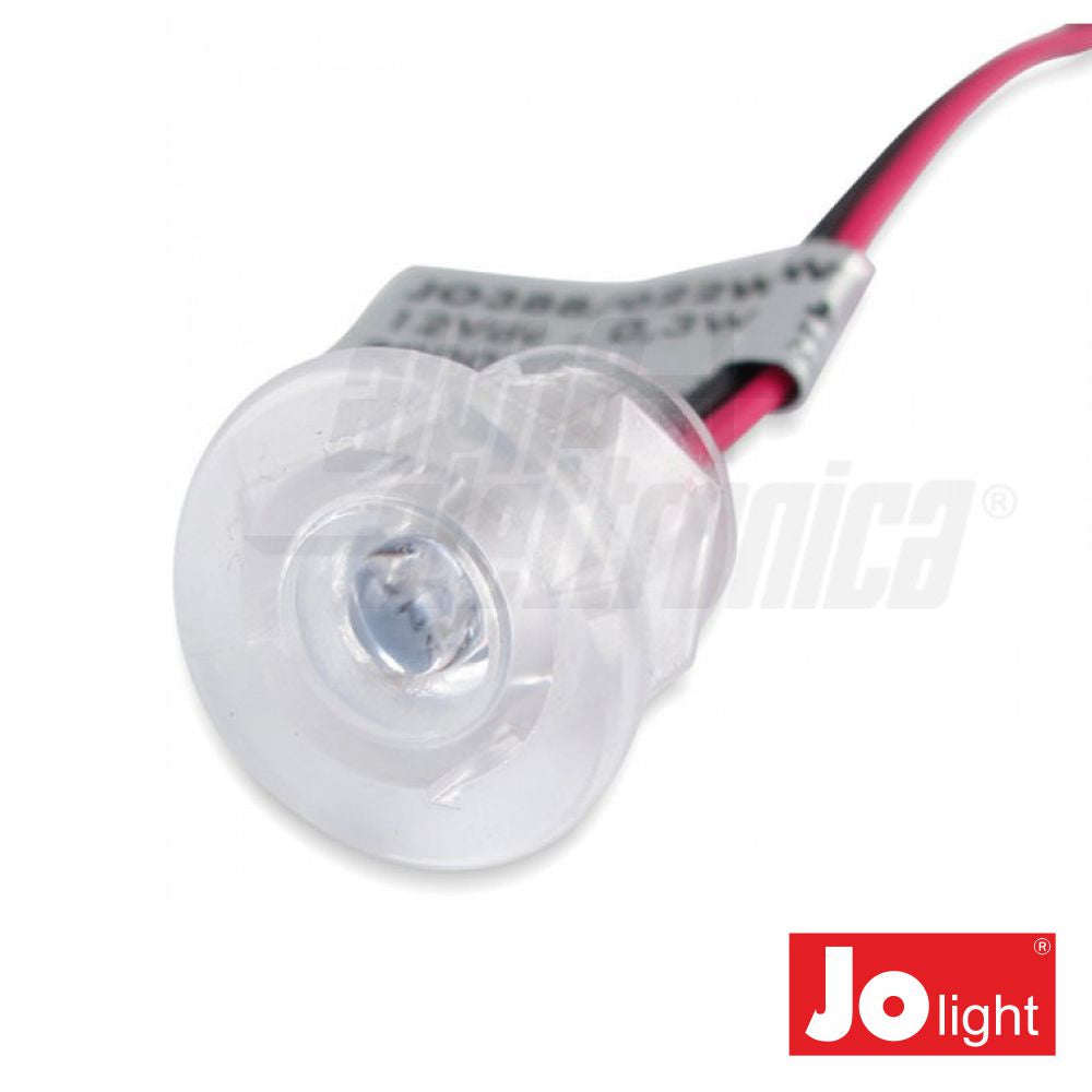 Foco Led 0,3W 12V 18Mm Branco Quente P/ Encastrar Ip20 Jol - Tauu,pt