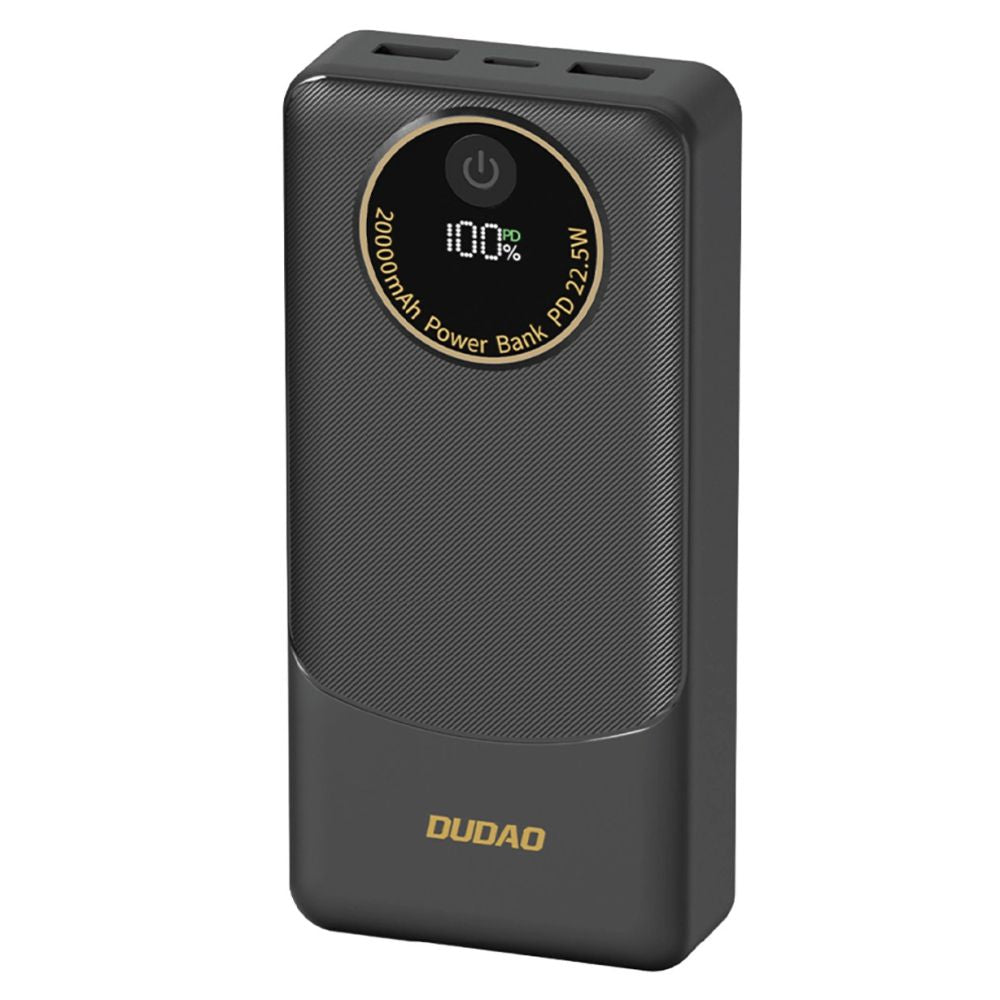 Powerbank 20000Mah C/ 2Xusb-A 1Xusb-C 22.5W Preto - Tauu.pt
