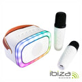 Coluna Bluetooth Portátil C/ 2X Micros Aux/Usb/Sd/Bt Ibiza - Tauu.pt