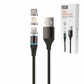 Cabo Usb-A 2.5A Macho C/ 3 Conectores Magnéticos 1M - Tauu.pt
